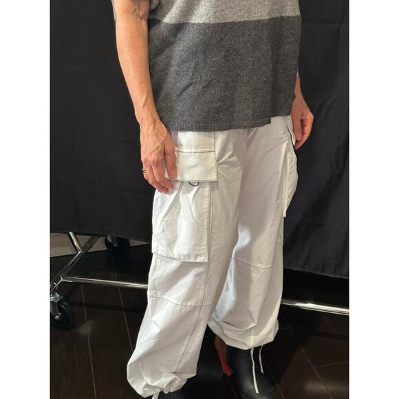 Brunello Cucinelli White Cargo pants Size 6 - Picture 1 of 8